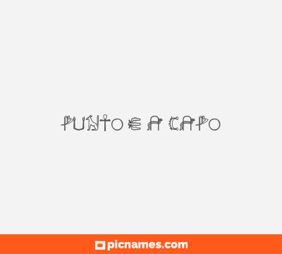 Punto e a Capo